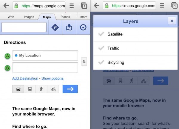 Ios 6 Maps Google Comparison