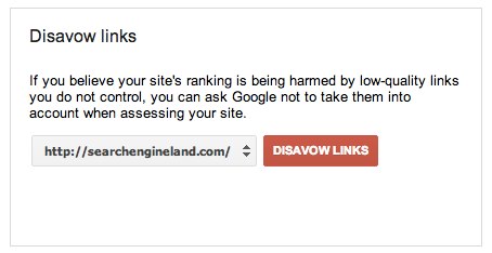 Google disavow links