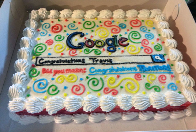 Search In Pics: Google Drive Latte, Google/Bing Traitor Cake amp; Google 