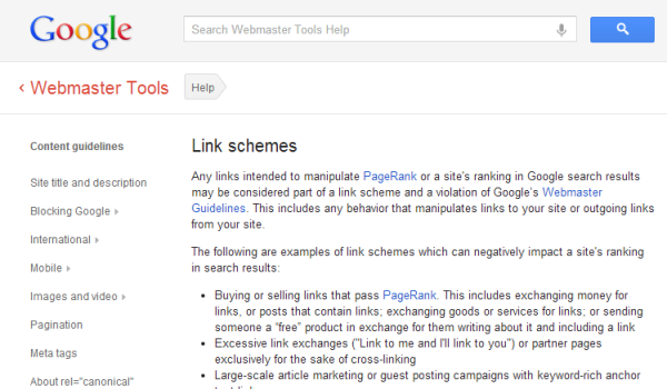link-schemes-google-webmaster-tools