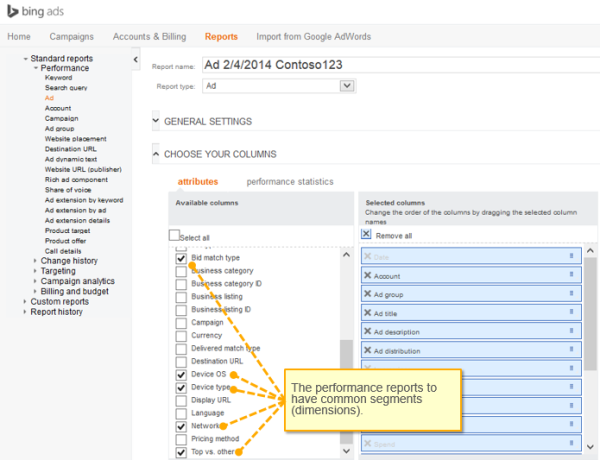 Bing Ads Reporting Updates Common Segments