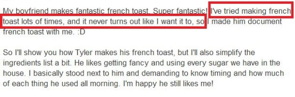 Intro to Make French Toast Article