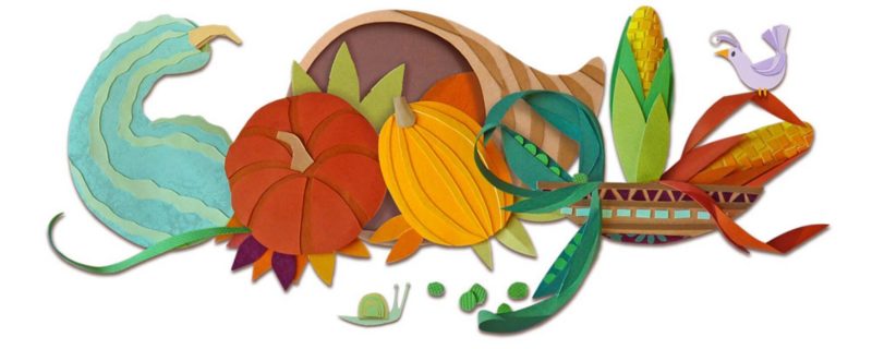Google thanksgiving logo 2015