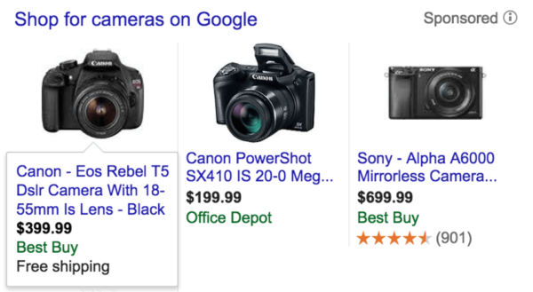 Now that the promotional text for shopping ds has been retired, Google may automatically enhance shopping ads with automated ad extensions like these.