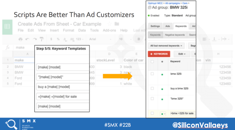 maintain an entire adwords campaign with structured data and adwords scripts