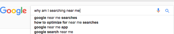 why am i searching near me