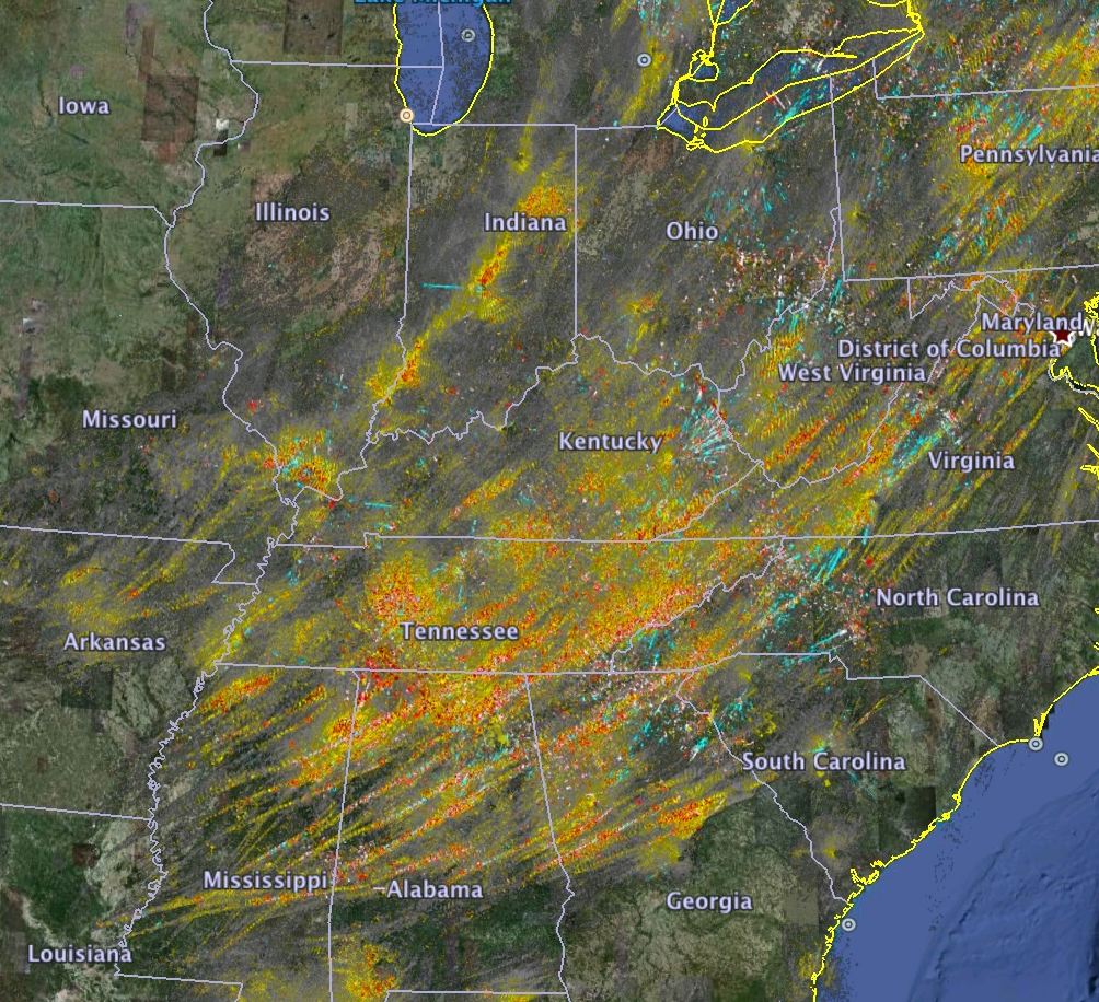 Google Releases Alabama Tornado Destruction Images & Maps Of Tornadoes