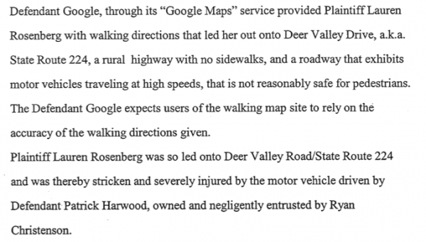 Court Says No You Cant Sue Google For Bad Walking