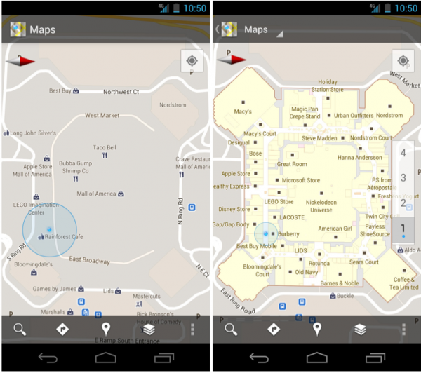 Google Maps The Great Indoors Android Only Search Engine Land