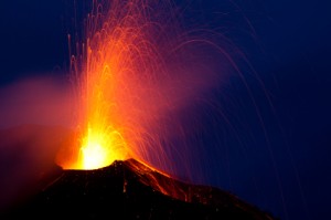 Your blog is like a volcano, visible to search engines, interesting to readers.