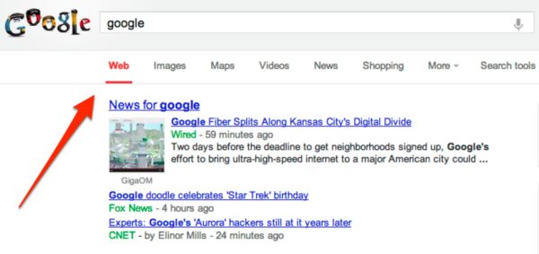 Google Testing Search Options Listed Above Results, Rather Than To Side ...