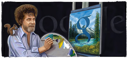 Google Logo Honors 70th Birthday Of "The Joy Of Painting" Host Bob ...