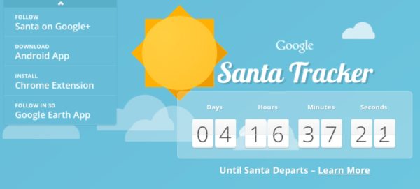 Google Challenges NORAD In Tracking Santa, Launches Google Santa Tracker