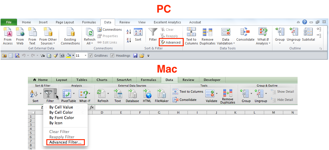 Excel 2011 for mac won