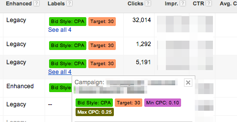 AdWords labels as script inputs