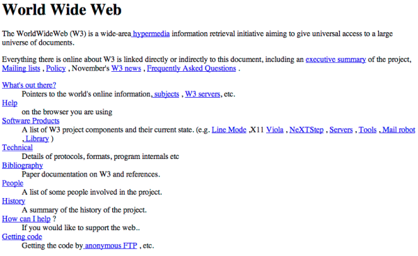 The World Wide Web project