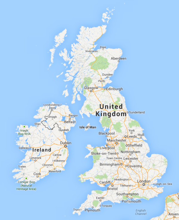 Map Of England Ireland Scotland Wales Did Google Maps Lose England, Scotland, Wales & Northern Ireland?