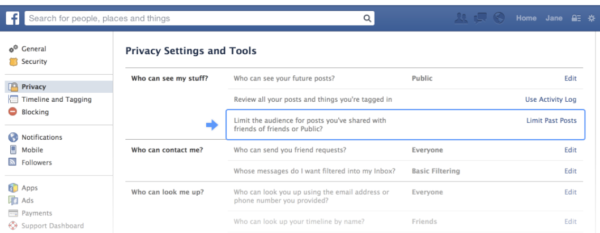 Facebook privacy settings_Oct2013