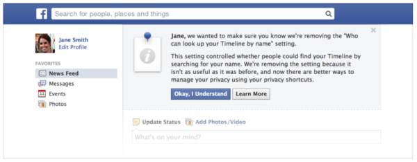 Facebook search setting removal reminder_Oct2013