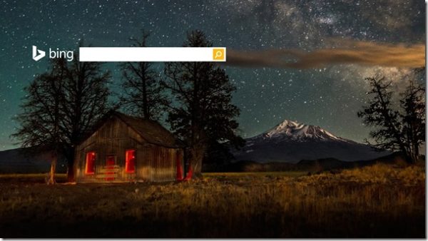 Bing Homepage MTShasta