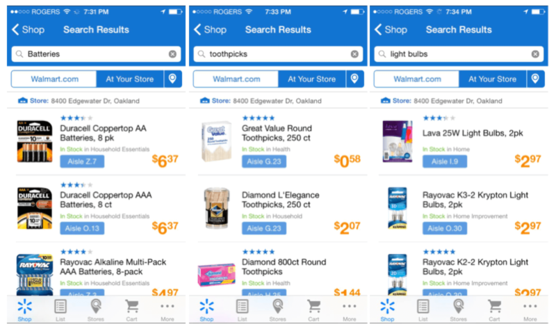 Walmart Brings Product Search To The In Store Experience