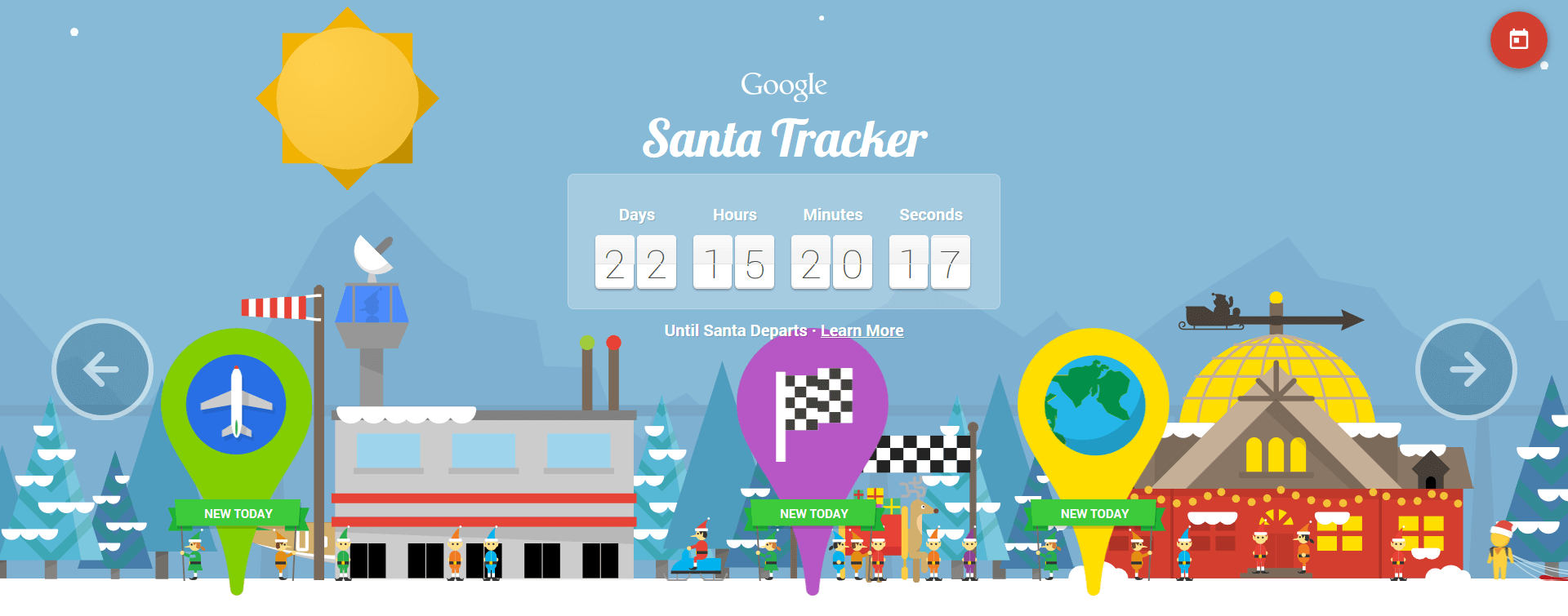 north pole santa tracker