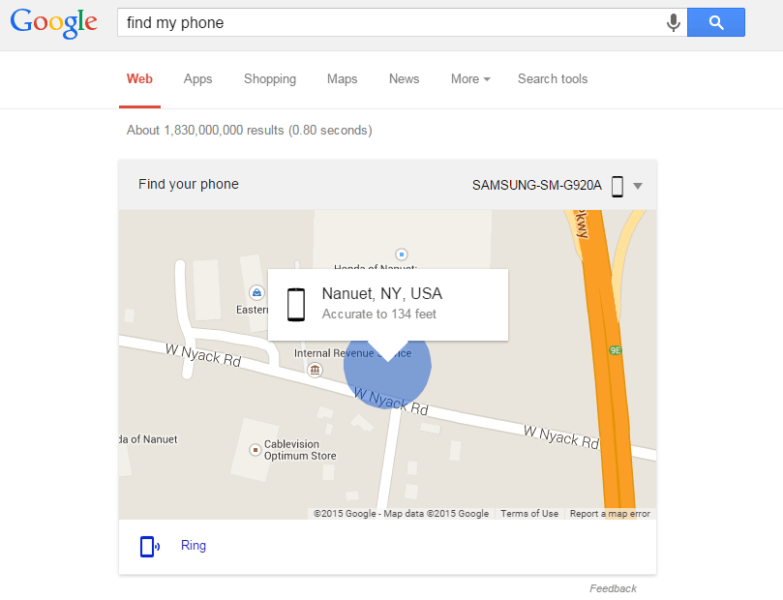 Google "Find My Phone" To Locate Your Android Device - Search Engine Land