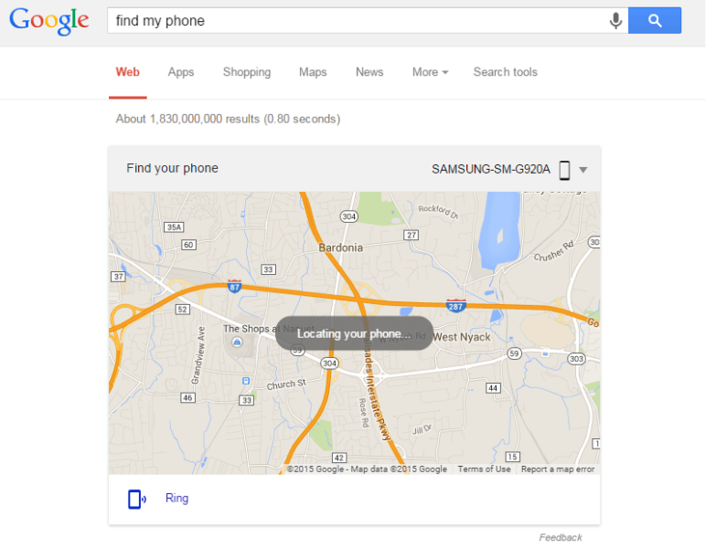 Google "Find My Phone" To Locate Your Android Device