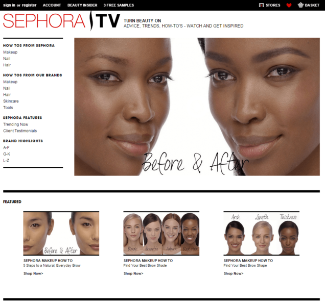 Sephora TV Home