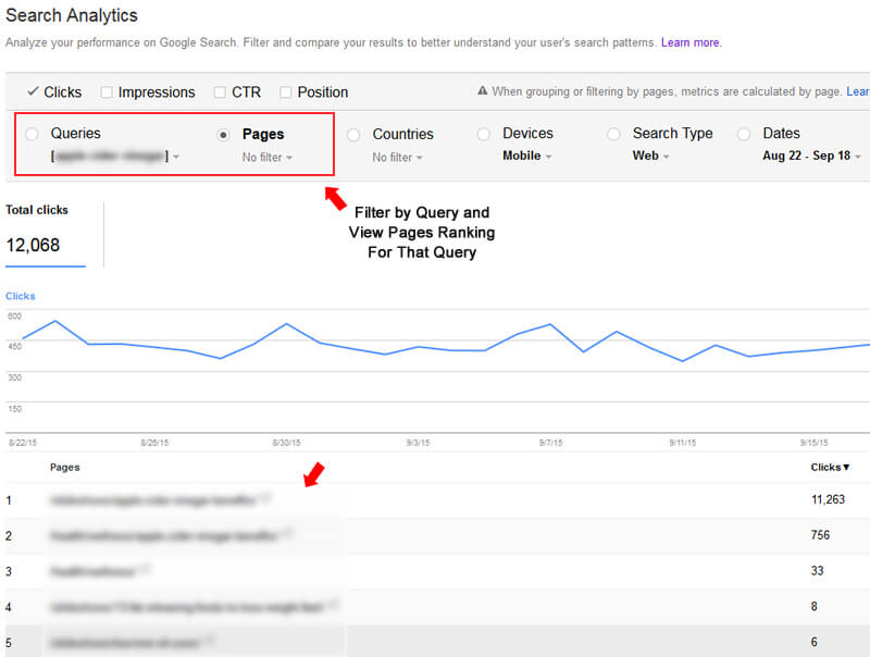 URLs Per Query in GSC