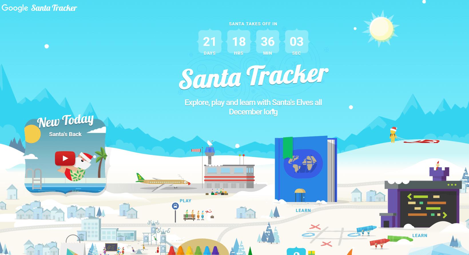 play santa tracker