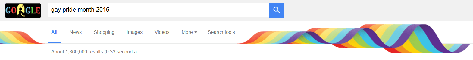 Google Shows Its Support For Gay Pride Month With Rainbow Art For Lgbt Search Terms