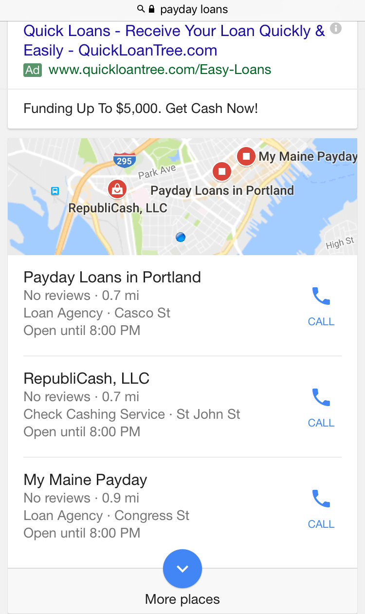 Google Your Payday Loan Dollars