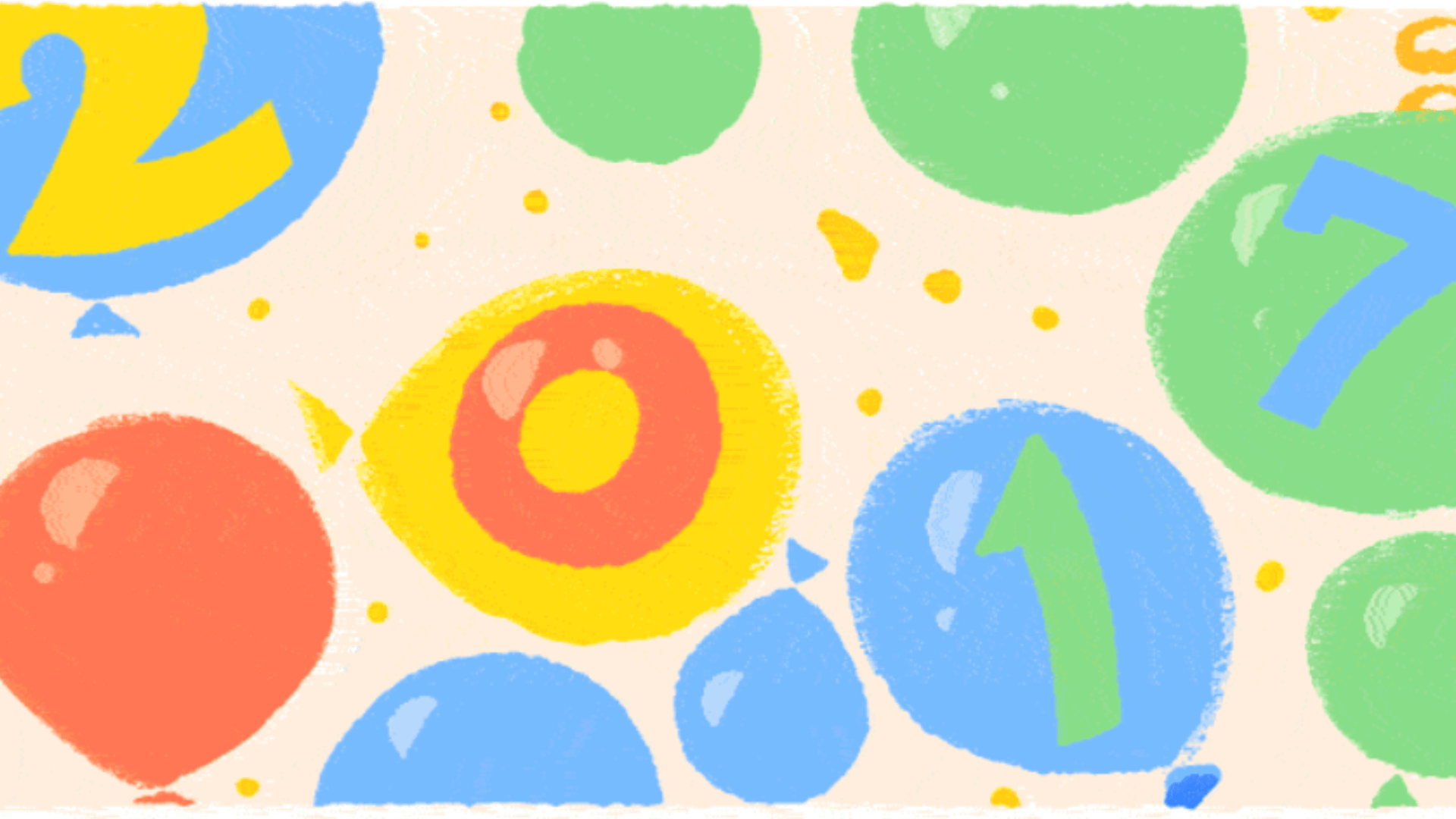 New Years Day 2017 Google Doodle Features Balloon Drop To Mark 1st