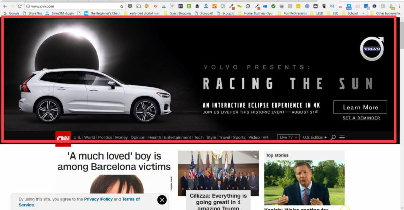 CNN Pop-Up Ads