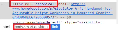 Canonical tag in Body