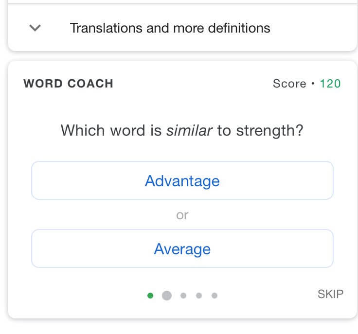 Google Word Coach A Fun Word Game In The Search Results