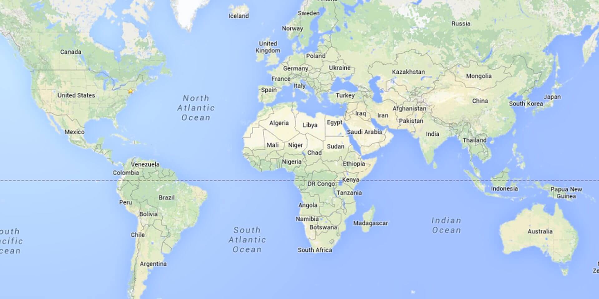 El escritorio de Google Maps ahora muestra el mundo como un globo