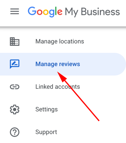 Google My Business Manage Reviews