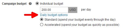 Campaign daily budget options in Microsoft Advertising