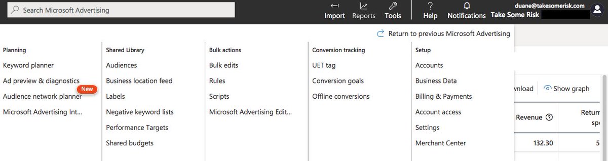 Microsoft Ads Tools