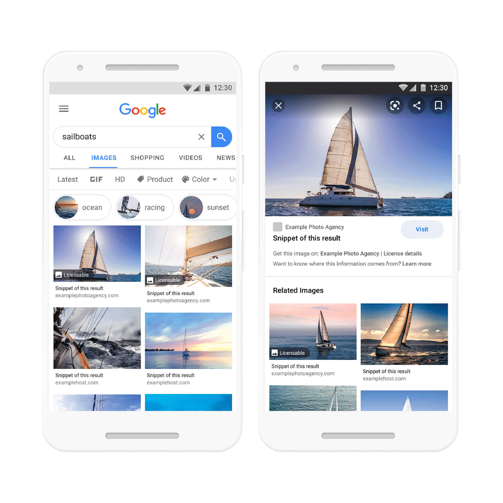 Google officially launches ‘licensable’ image label and filter in Image search - Search Engine Land