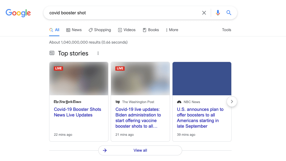 Top stories images aren’t showing in Google Search