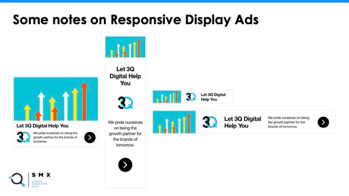 Examples of responsive display ad formats.