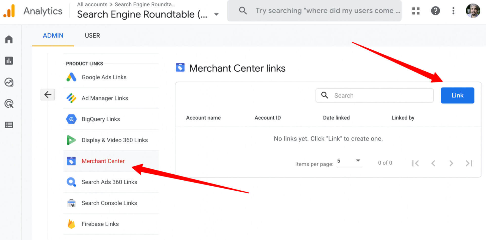 Google Analytics 4 Merchant Center Link 1647781112 1