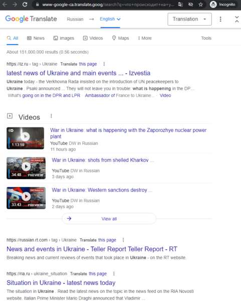 google search results what is happening in ukraine
