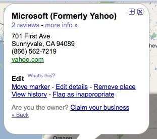 Microsoft formerly Yahoo