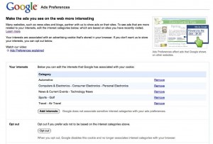 Ads Preferences Manager