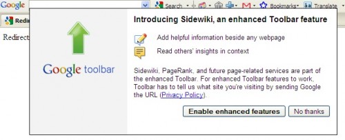 Sidewiki Warning