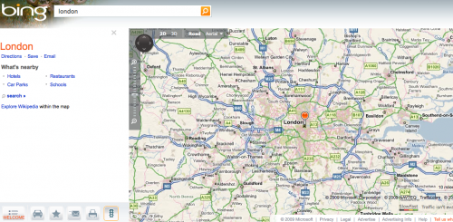 Bing Maps Hops The Pond: Now In The Uk